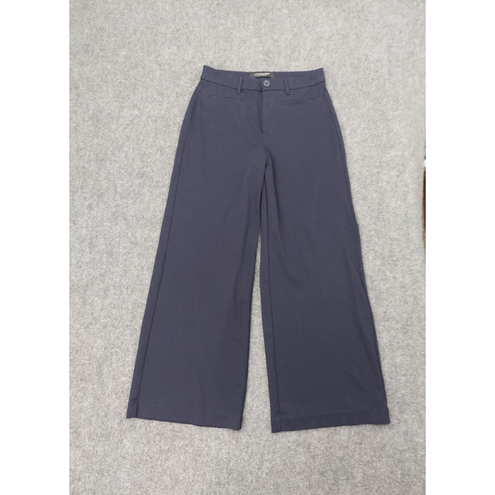 Liverpool Pants Trousers Womens 6/28 Blue Wide Leg Flowy Career